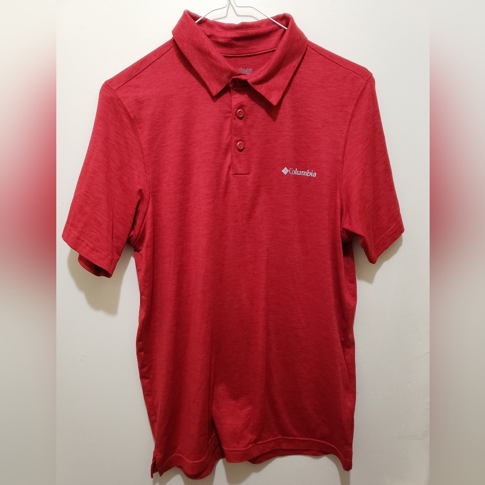 Men's Columbia Omni-Wick Red Polo